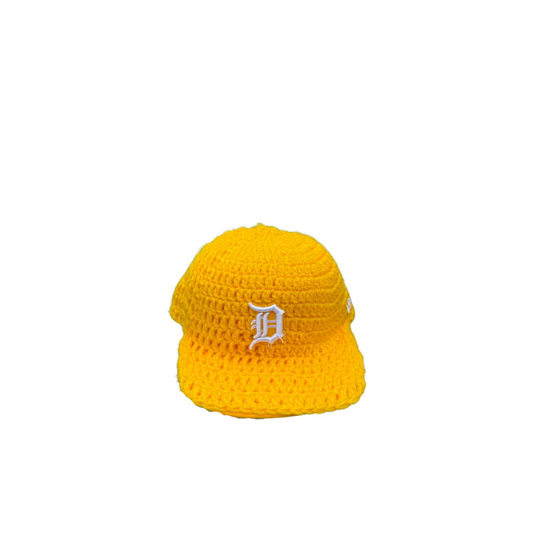 yELLOW “dETROIT” fITTED cAP