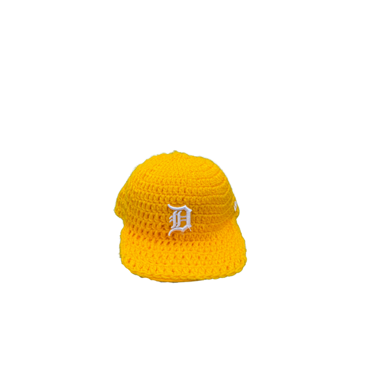 yELLOW “dETROIT” fITTED cAP